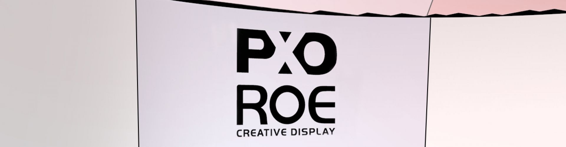 Pixomondo and ROE Visual logos on an LED wall