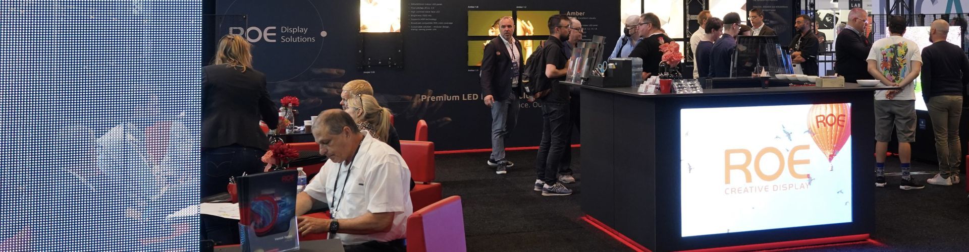 ROE visual at ISE exhibition