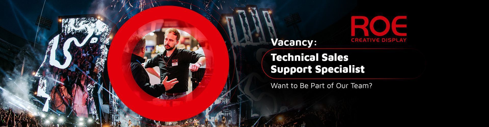 ROE Visual is hiring a Technical Sales Support Specialist in Leek to provide technical advice and quotations for LED solutions.