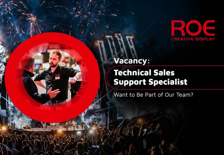 ROE Visual in Leek Netherlands has a vacancy for Technical Sales Support Specialst