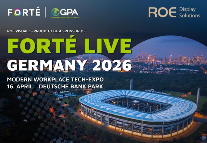 ROE Display Solutions Showcases Advanced LED Platforms for AV Integration at FORTÉ LIVE Germany