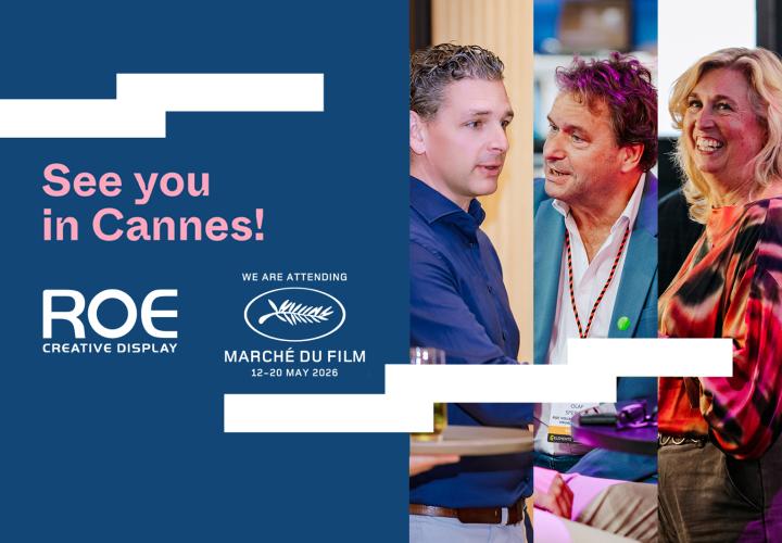 Visit ROE Visual at Cannes Next. Experience hands-on virtual production and meet LED volume experts.