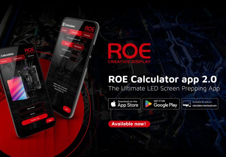 ROE calculator app for LED screens