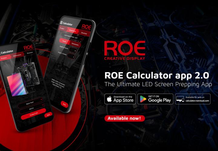ROE calculator app for LED screens