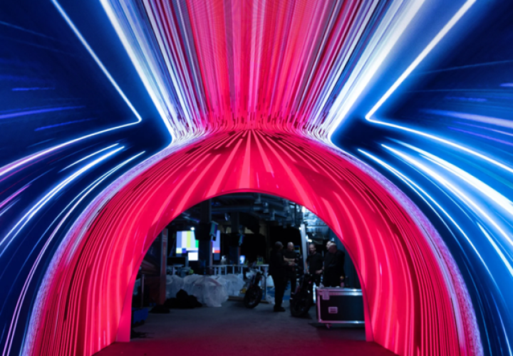 PSP Creates Immersive LED Tunnel with ROE Visual's Topaz for the Regional Investment Summit